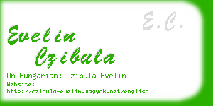 evelin czibula business card